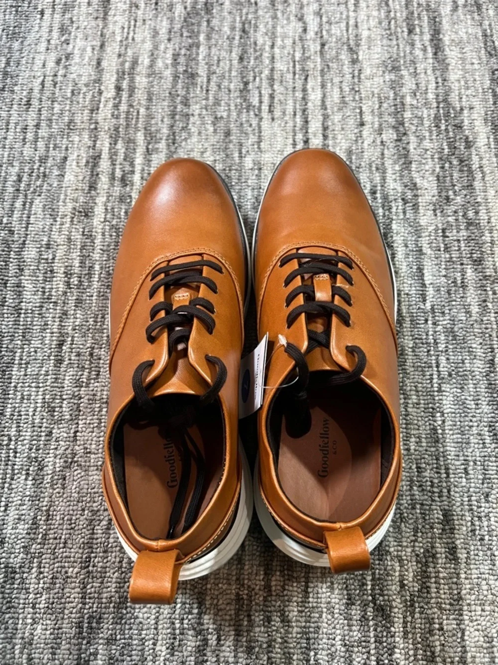 Goodfellow & Co Cognac Brown Lace-Up Oxfords Size 7